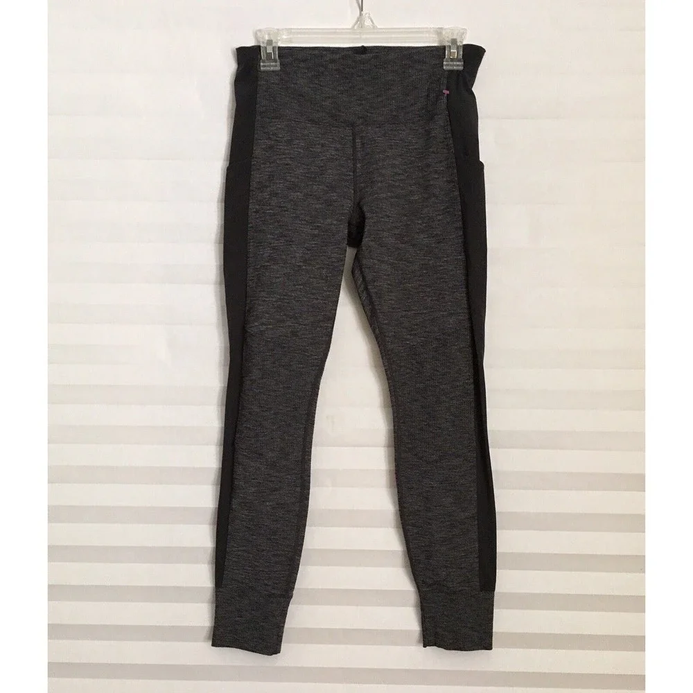 Athleta Jogger Pants Womens Size M Gray‎ Pockets  Stretch Heathered